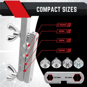 Flexzion sturdy case external closed for safe transport and organized storage