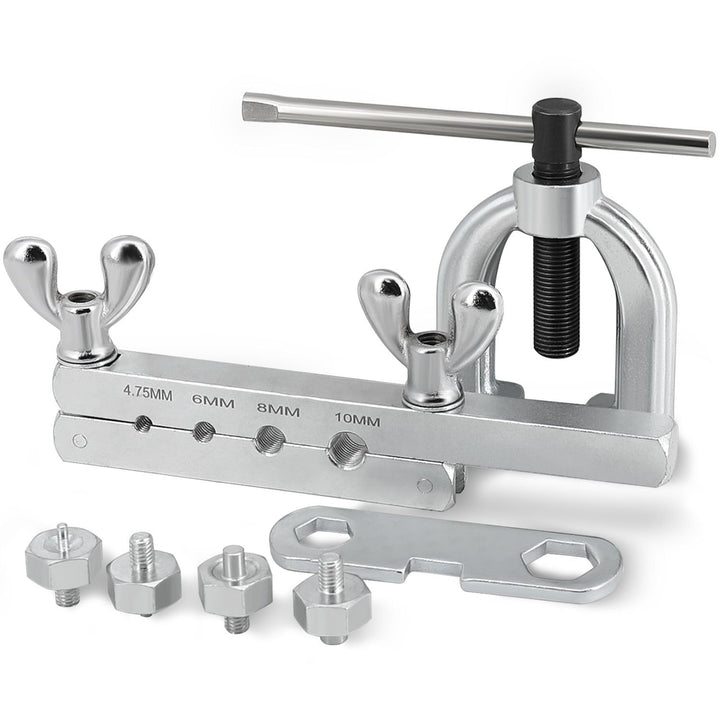 Flexzion front view kit open showing organized dies and tool for quick access