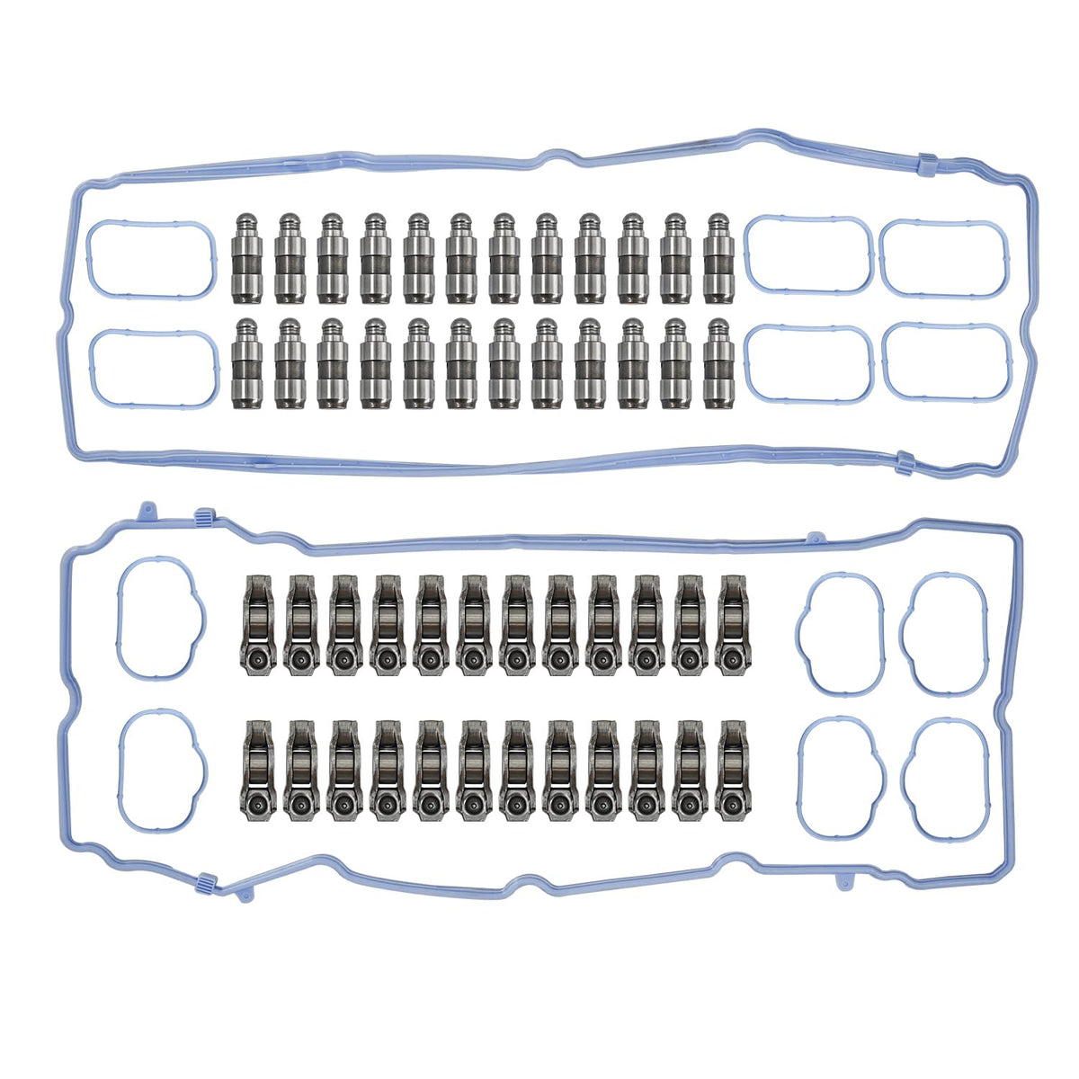 FLIBEN front packaging showing complete rockers lifters kit and included gaskets for easy identification