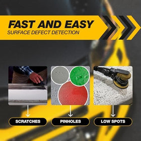 Flickers applicator in hand demonstrating controlled dusting and precise application