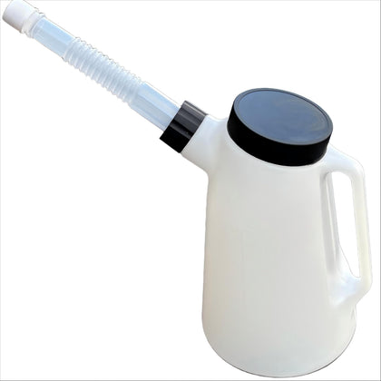 FLIKOU front view of oil jug set showing compact packaging and easy storage benefit