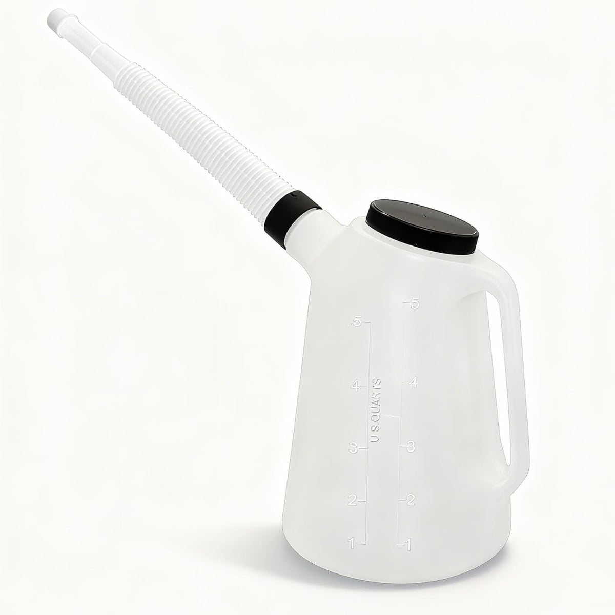 FLIKOU front view oil jug showing handle and pour lip for easy handling