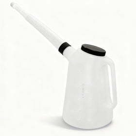 FLIKOU front view oil jug showing handle and pour lip for easy handling