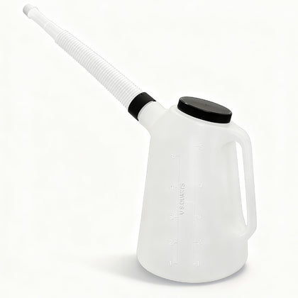 FLIKOU front view oil jug showing handle and pour lip for easy handling