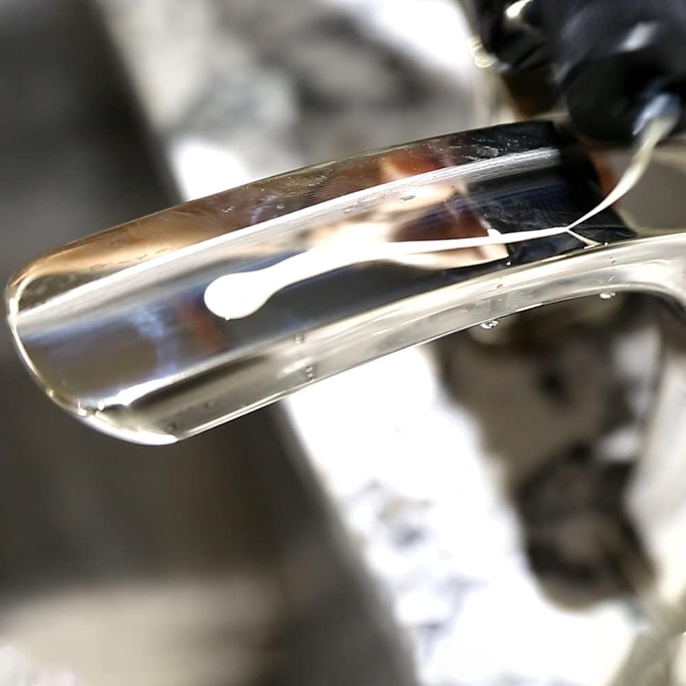 Before and after chrome sink finish cleaned and polished with Flitz