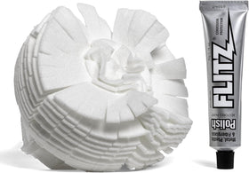 FLITZ buff ball front packaging showing attachment and paste benefit quick setup