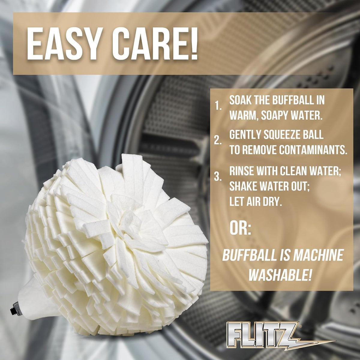 FLITZ kit used in car detailing scene showing professional finish benefit