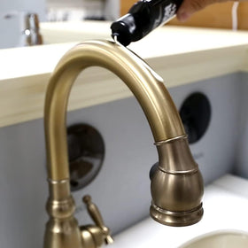 Close-up of Flitz cap and dispenser for easy controlled application