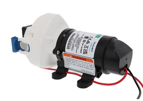 Flojet in RV galley illustrating reliable water flow for sinks and showers