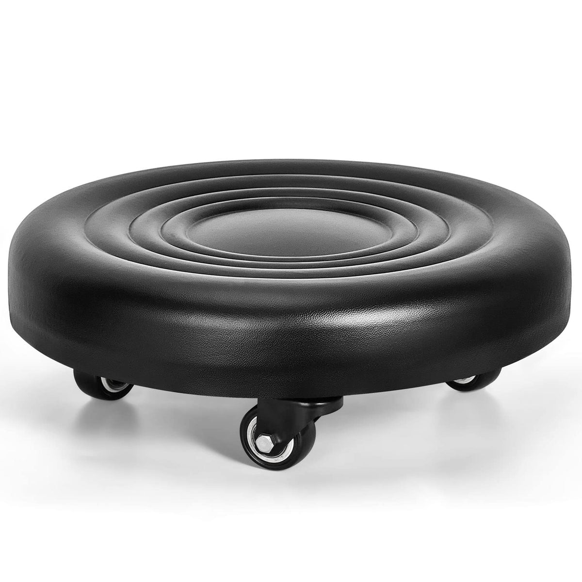 FLOLXNB front view low roller seat showing compact mobility and stable base