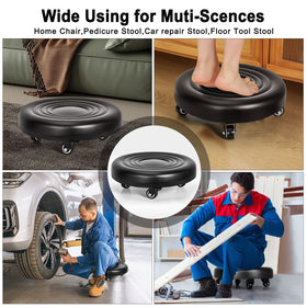 FLOLXNB in salon during pedicure showing mobility and ergonomic seating