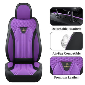 FLORICH backseat set fitted and folded to display rear coverage and convenience