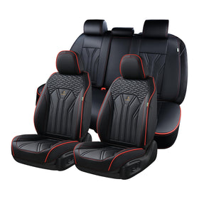 FLORICH front seat full view showing neat fit and cabin upgrade benefit