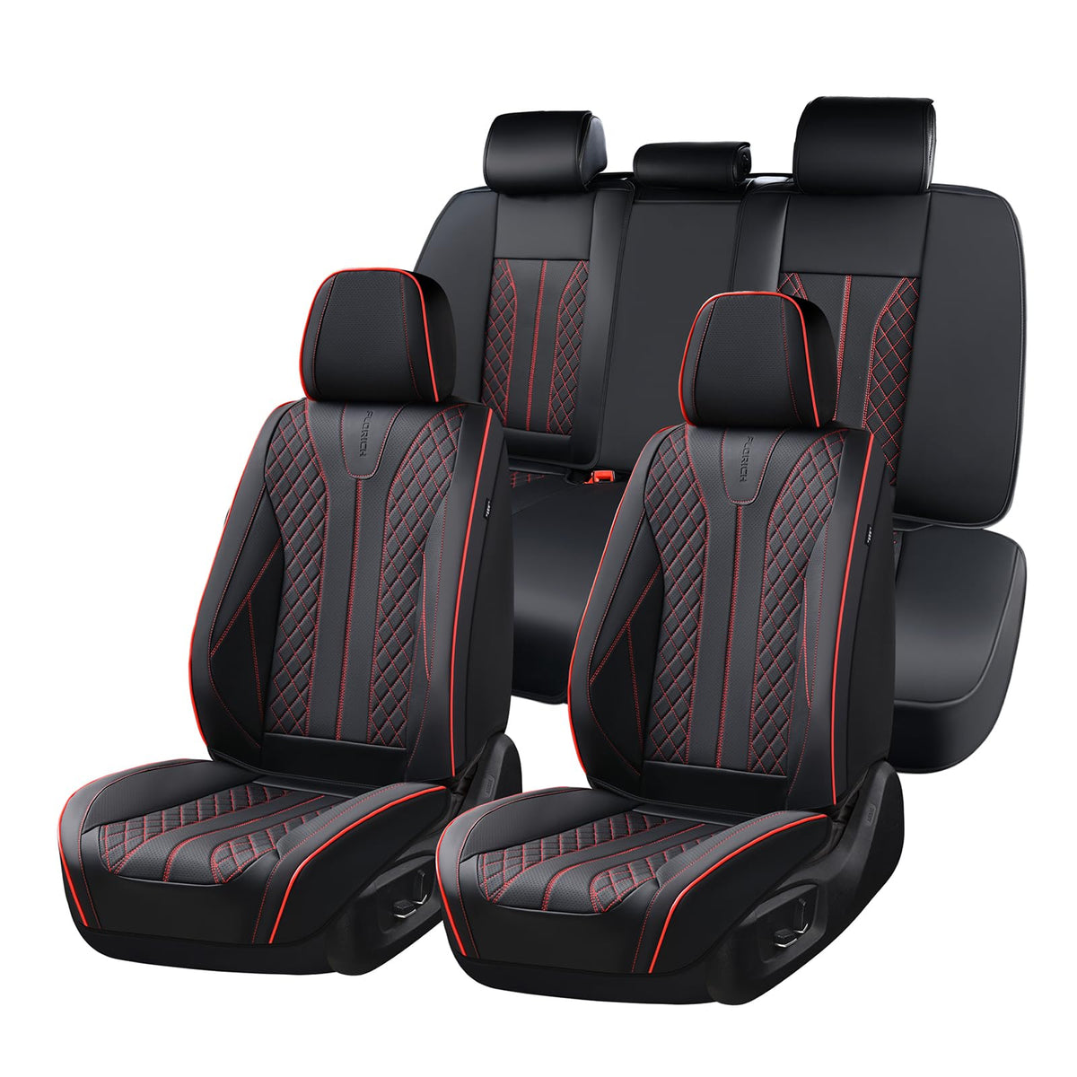 FLORICH front seat full view showing fit and protection benefits