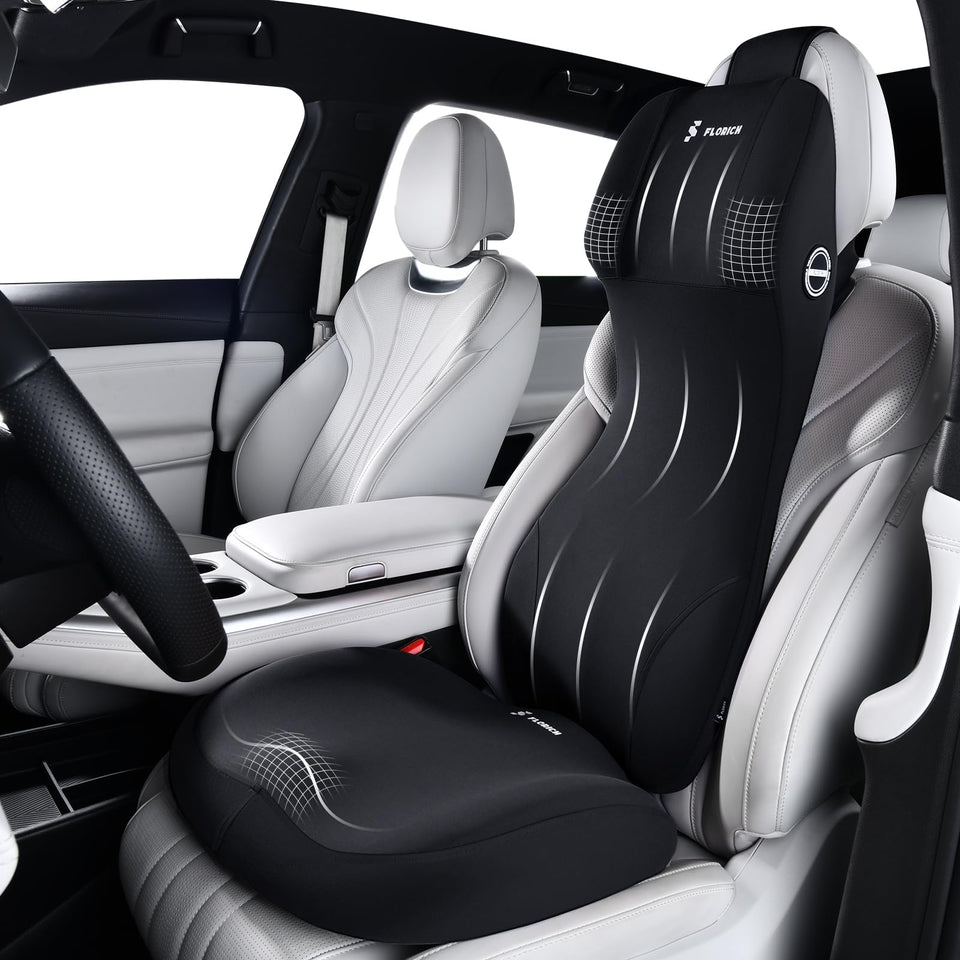 FLORICH front view of integrated cushion showing full spine support and comfort