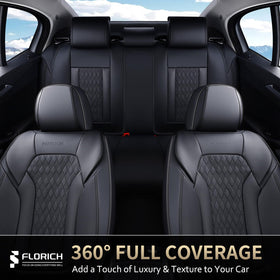 FLORICH full rear seat coverage protecting seats from spills and wear