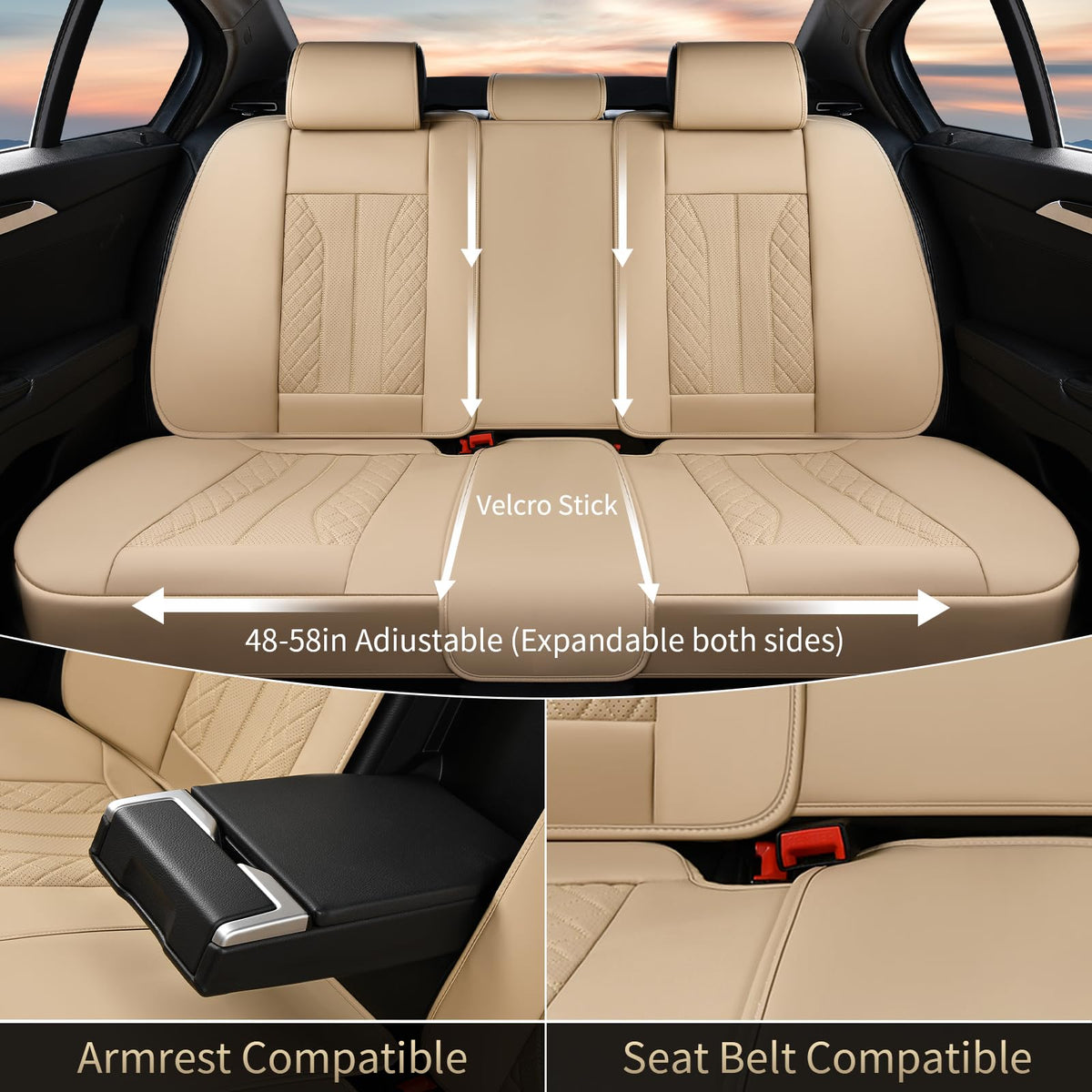 FLORICH detachable headrest detail showing easy removal and comfort