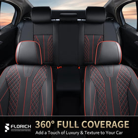 FLORICH in-car lifestyle shot upgrading interior comfort and style