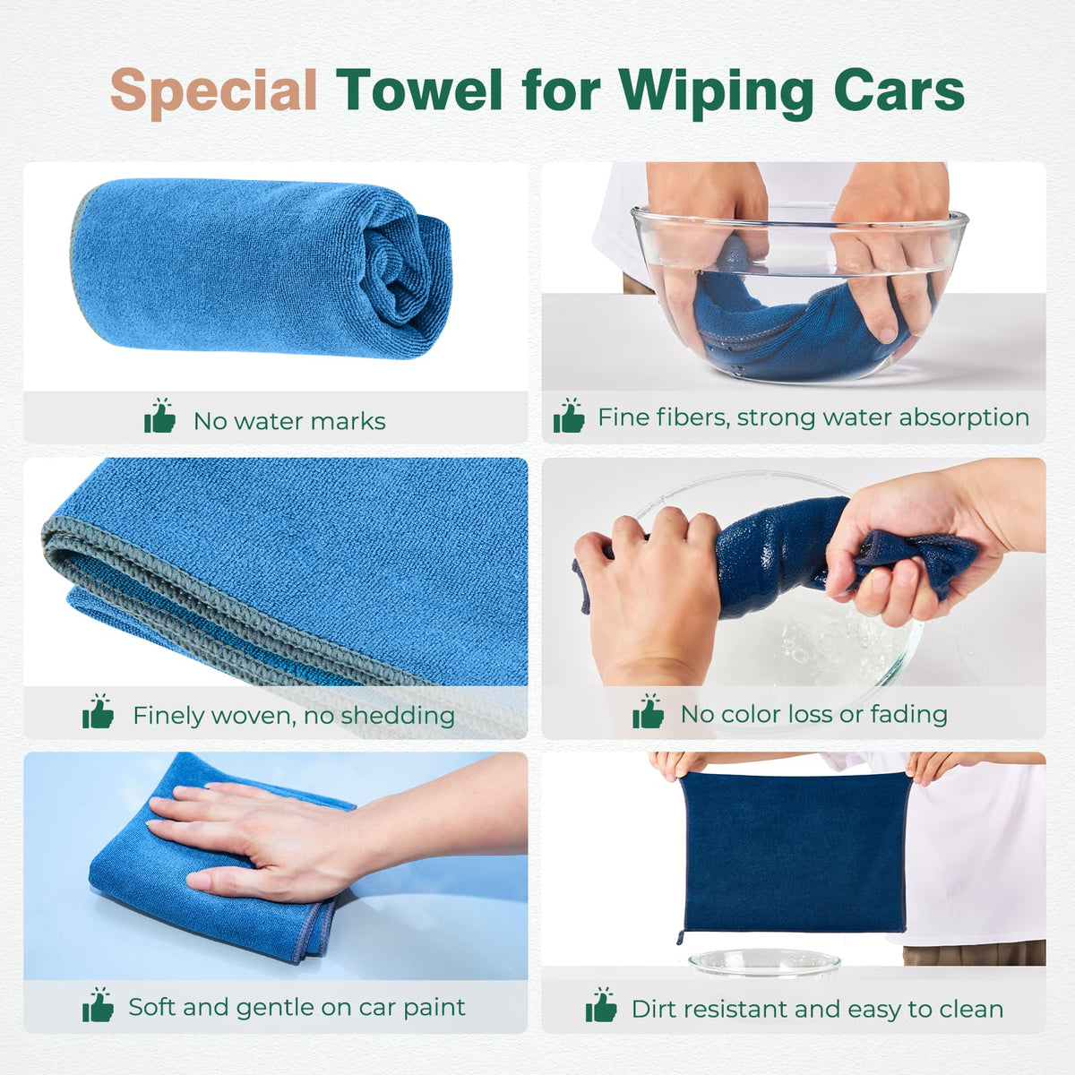 FLORICH included microfiber cloth and storage pouch for organization