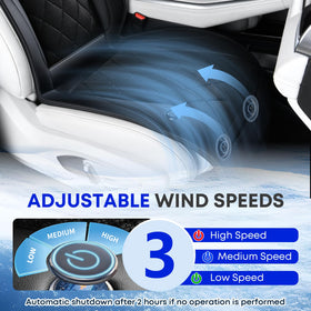 FLORICH installation in car seat showing quick straps and secure anti-slip benefit