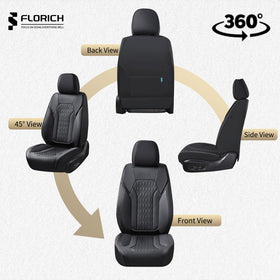 FLORICH lifestyle scene of driver entering car showcasing upgraded cabin