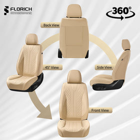 FLORICH pet on seat showing scratch resistance and easy cleaning