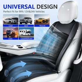 FLORICH scale comparison showing seat cover fitting different seat types for universal fit benefit