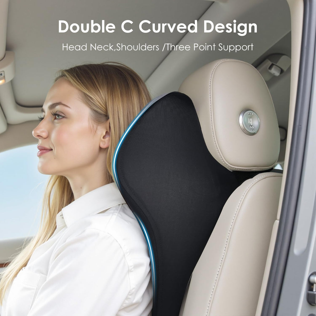 FLORICH seat cushion installed in car offering non-slip stability