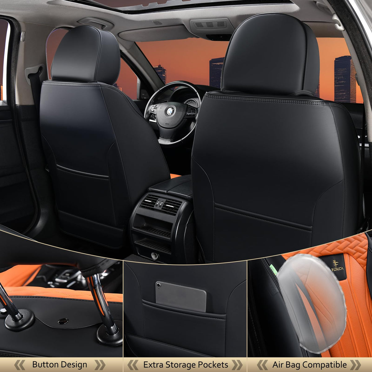 FLORICH visible side airbag cutout for safe deployment and peace of mind