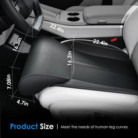 FLORICH side profile installed in a car seat demonstrating extended legroom benefit