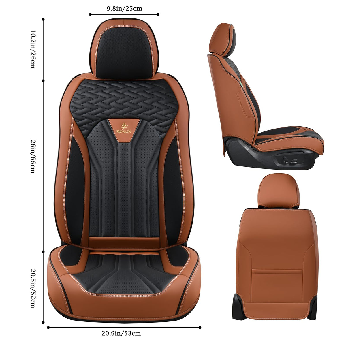 FLORICH side profile showing wraparound coverage for full seat protection