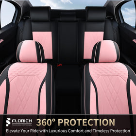 FLORICH size comparison showing fit on front seat for scale