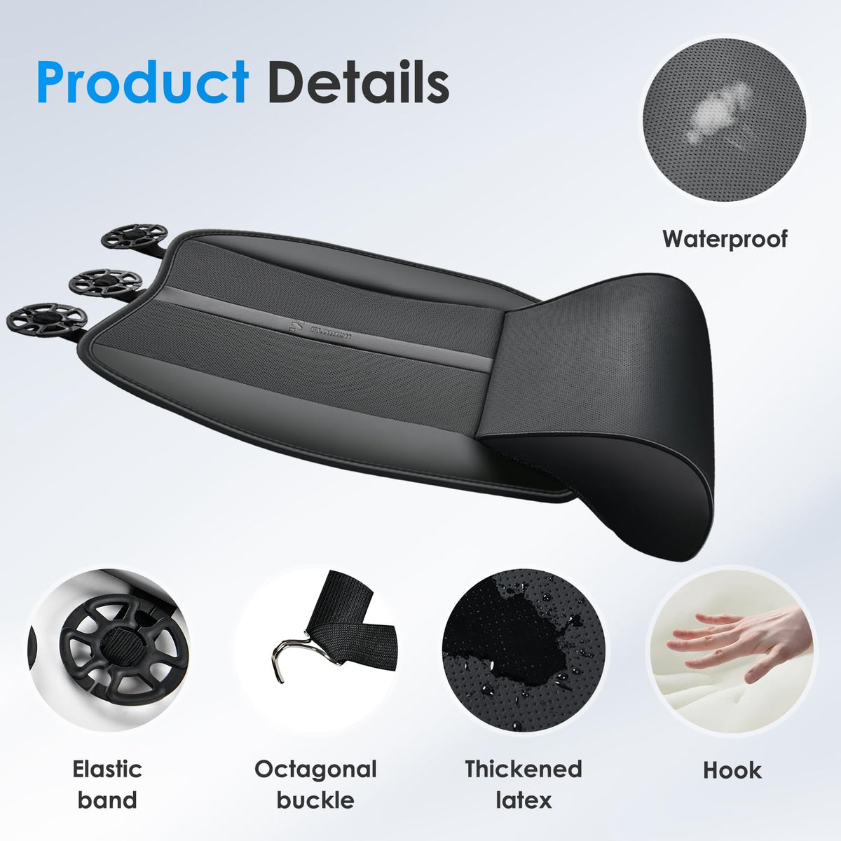 FLORICH bottom anti-slip silicone pattern keeping the cushion stable and safe benefit