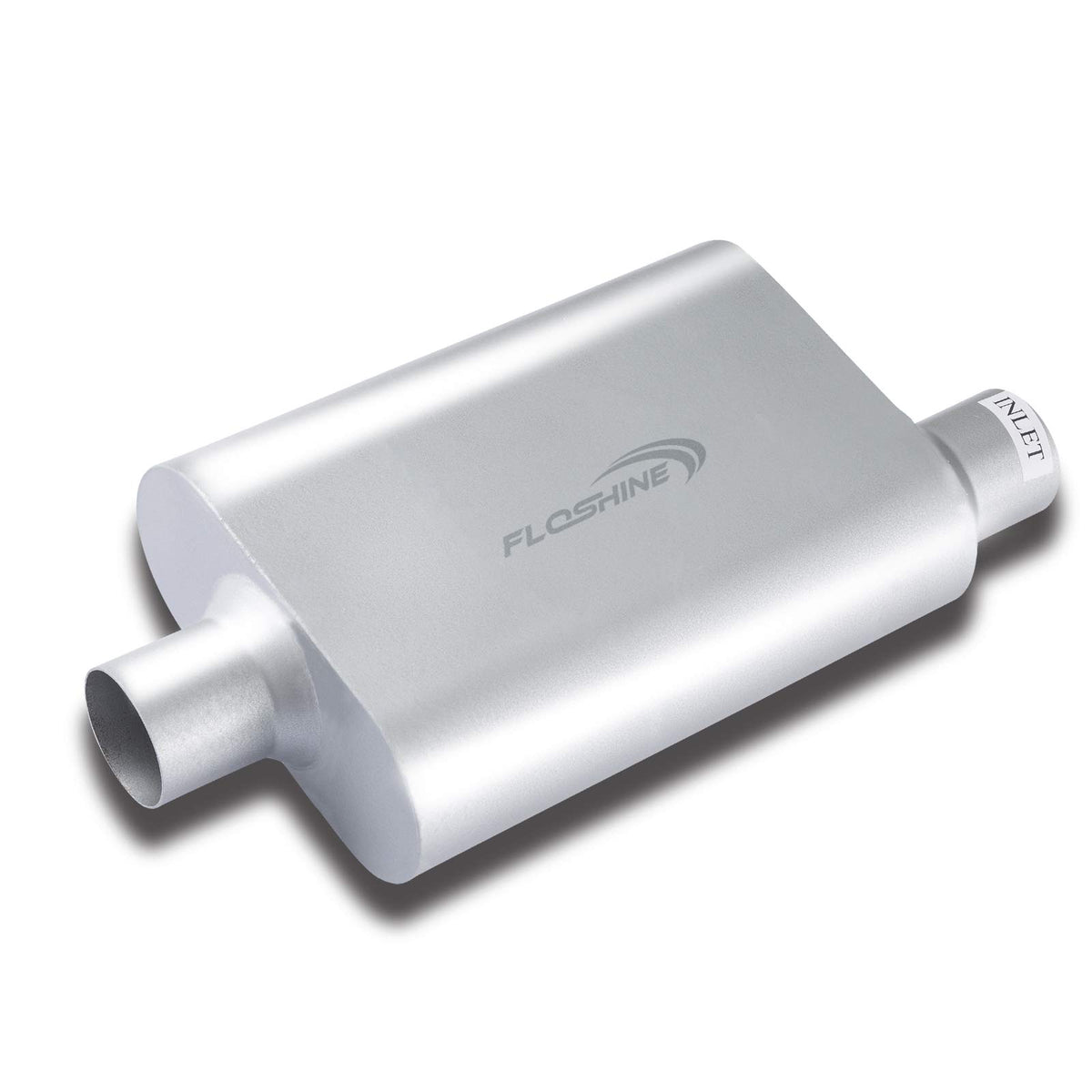 Floshine front view muffler showing shape and fit for easier selection