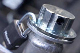 Flow Security Systems built-in valve detail showing controlled venting