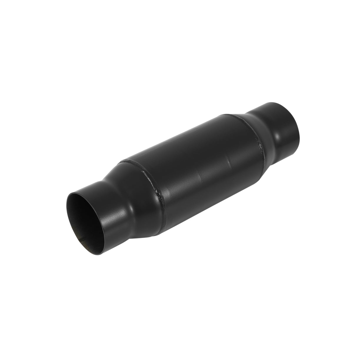 Flowmaster 15430S front view showing inlet and outlet for high-flow performance