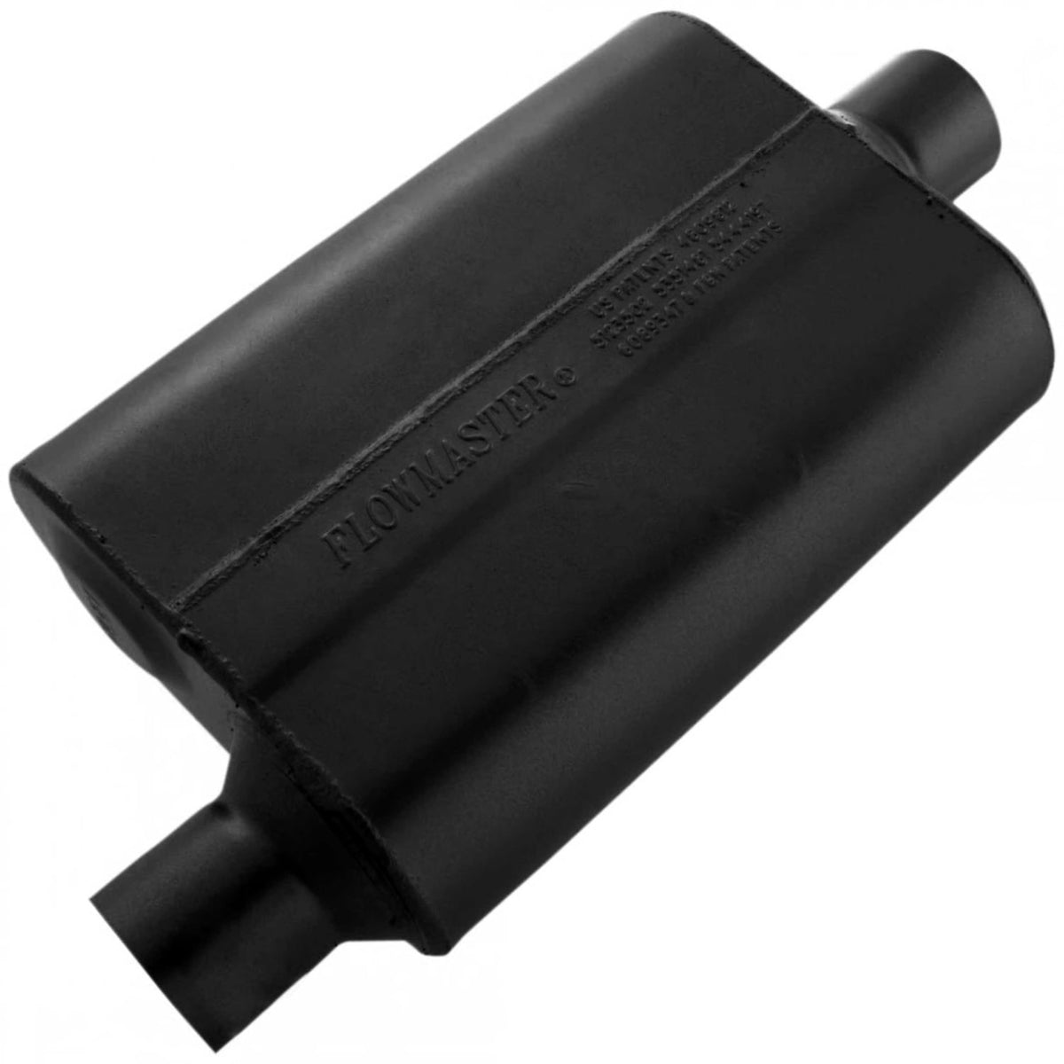 Flowmaster 40 Series front view showing shell and signature aggressive styling benefit