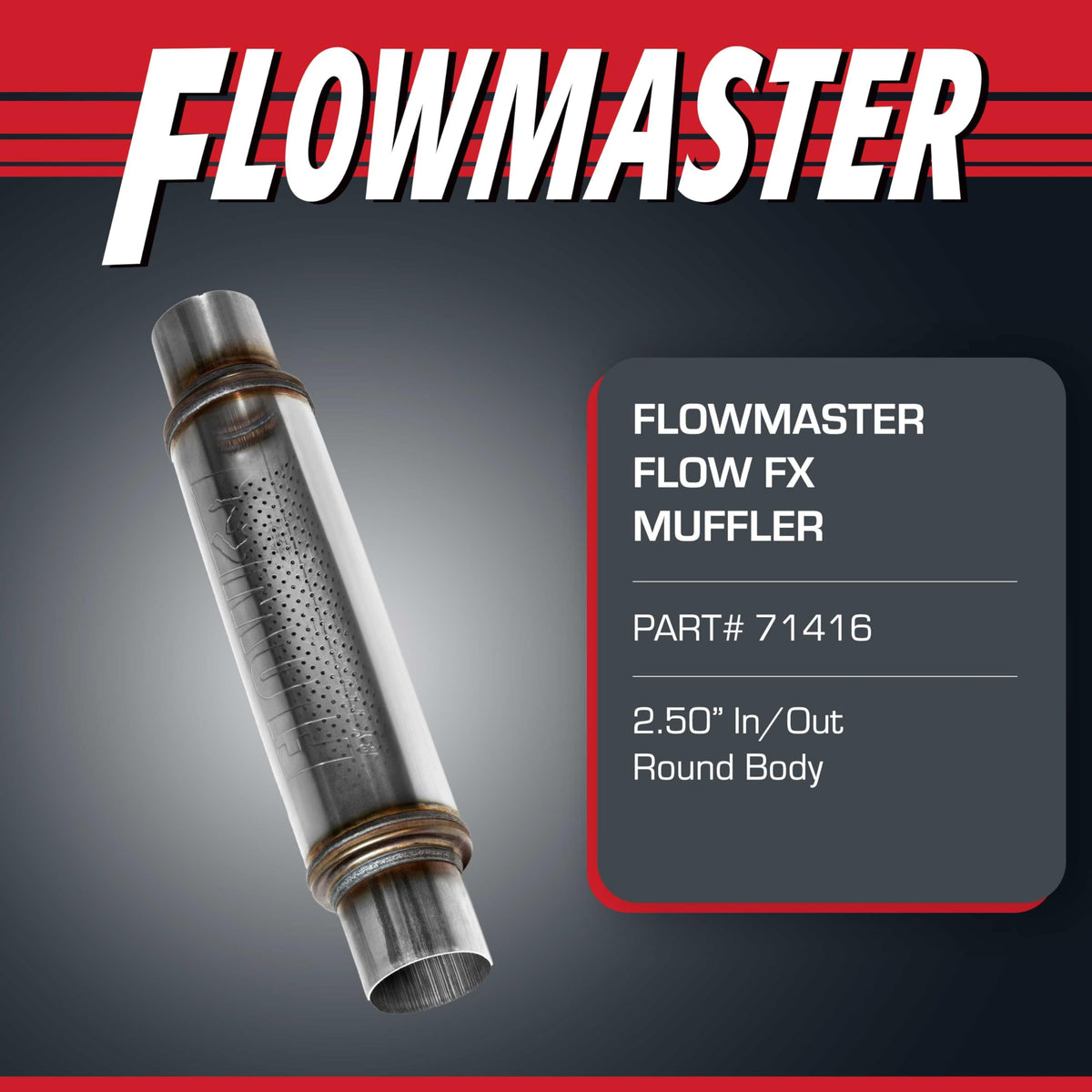 Flowmaster Flow FX side profile highlighting compact shape and clearance