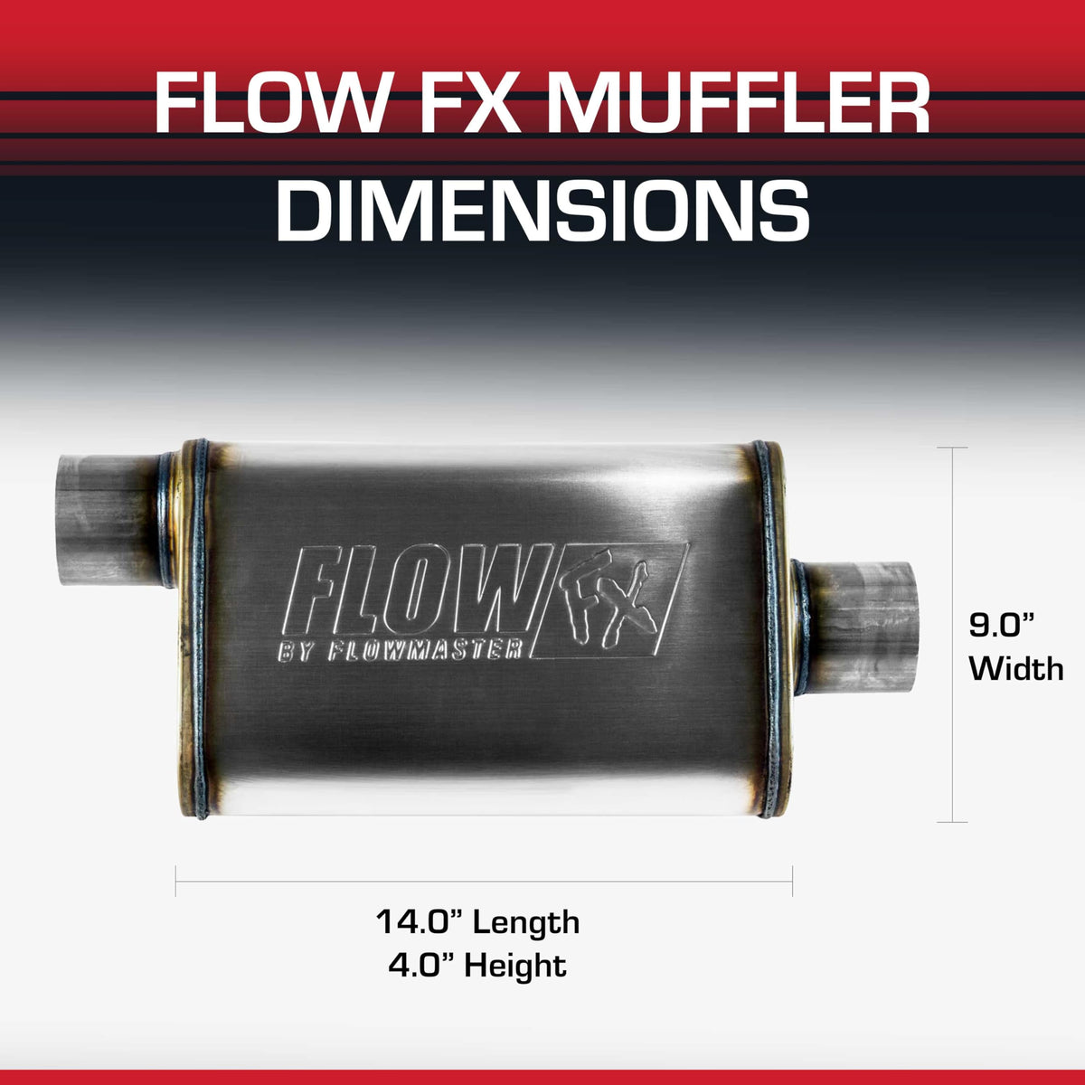 Flowmaster lifestyle image on parked car showing tone upgrade without excess drone