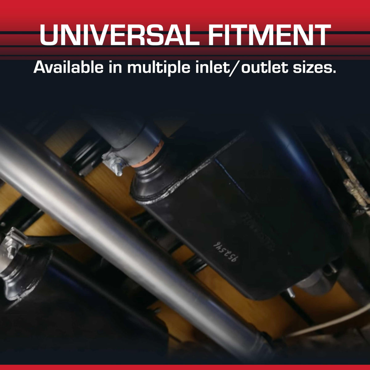 Flowmaster next to a ruler showing case dimensions for accurate sizing and planning