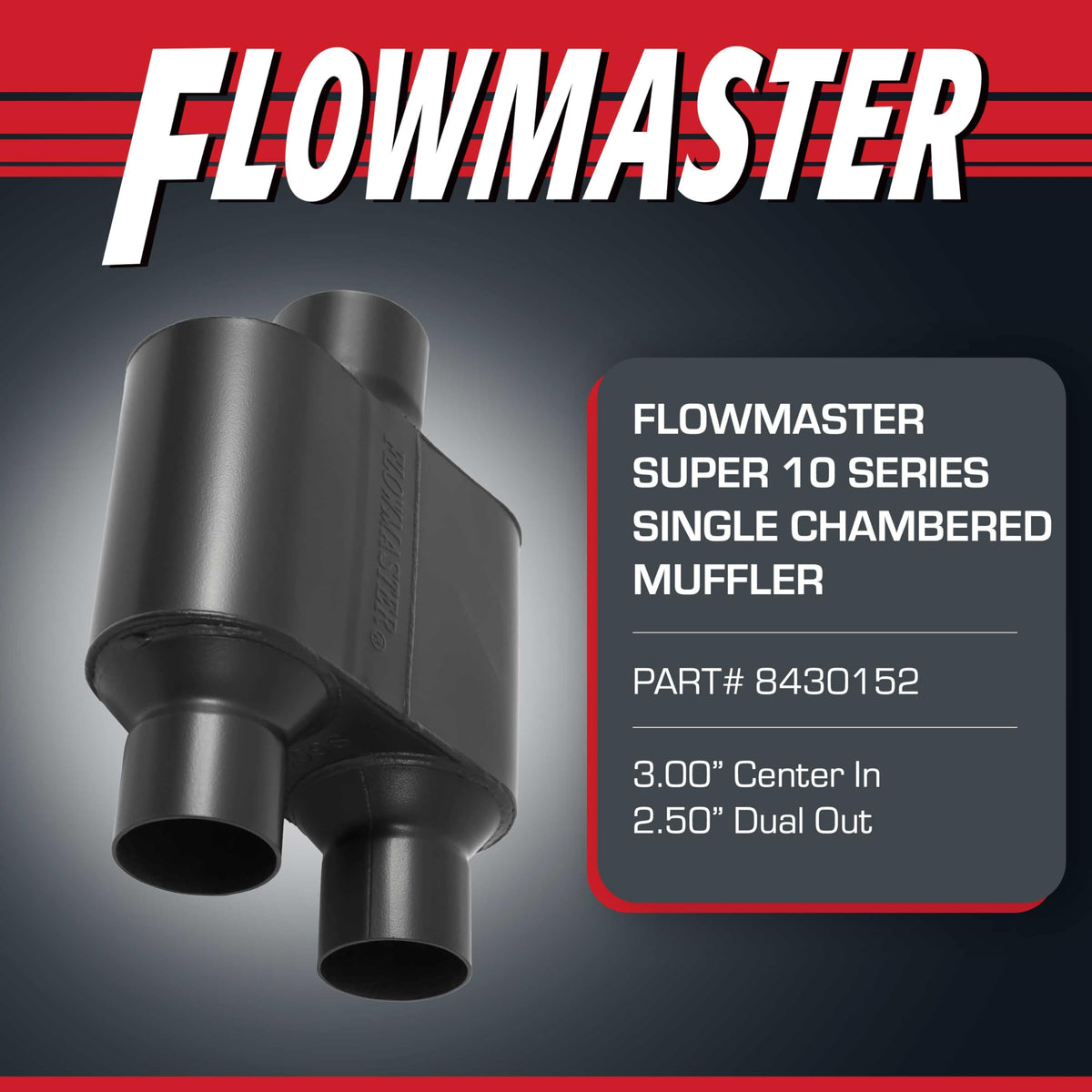 Flowmaster Super 10 MIG-weld detail highlighting durable construction benefits