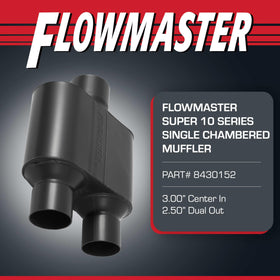 Flowmaster Super 10 MIG-weld detail highlighting durable construction benefits
