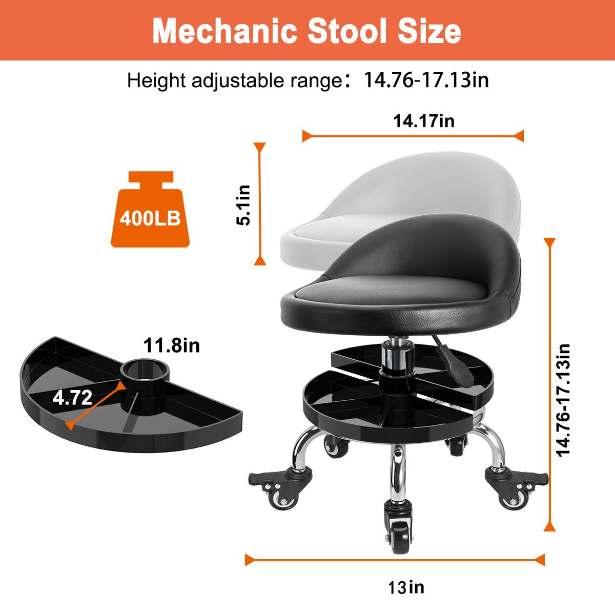 FLOLXNB five casters and base close-up, provides smooth mobility and stability