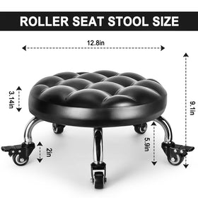FLOLXNB stool beside tools to show size and workshop friendliness for hands-on tasks