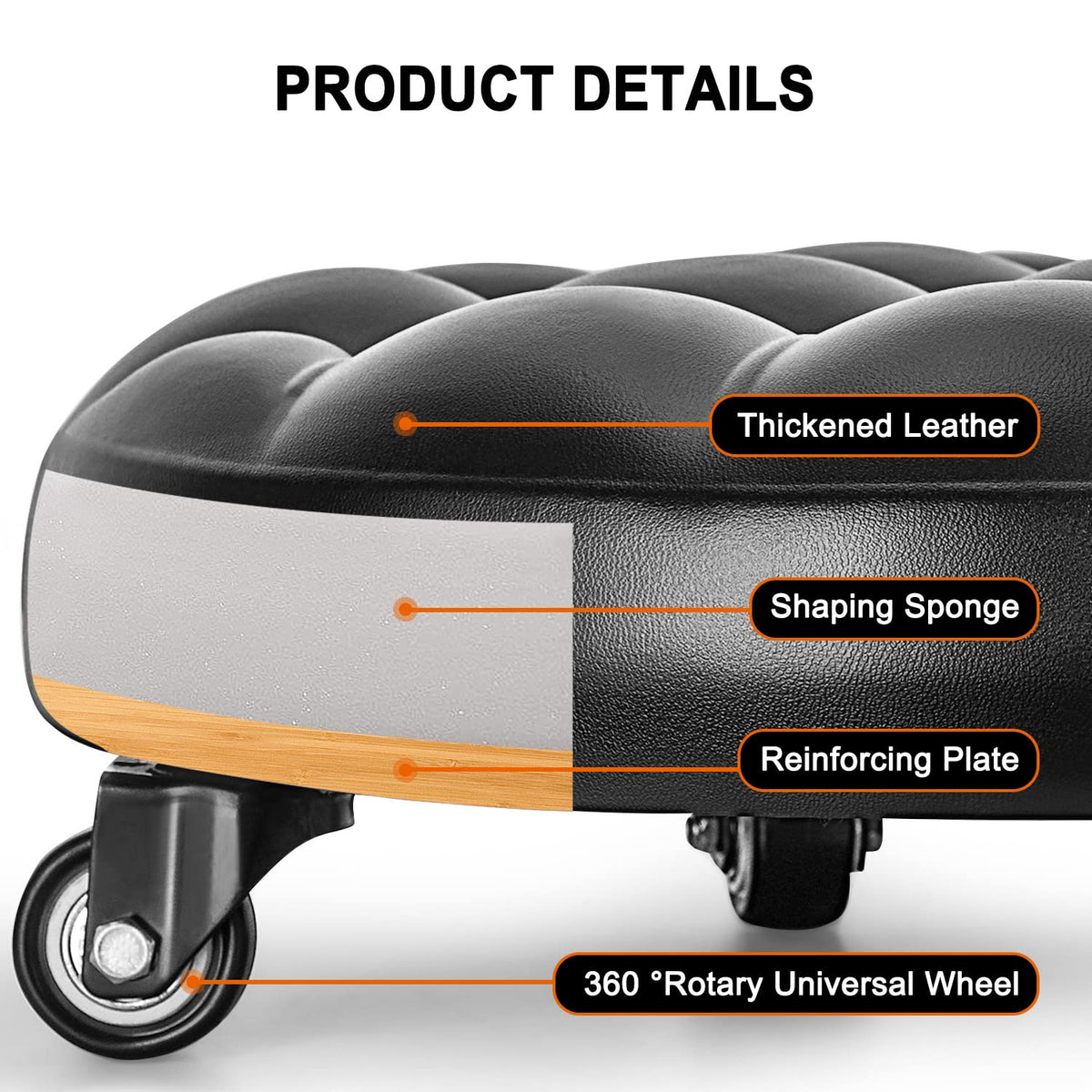 FLOLXNB underside view showing reinforced frame and secure wheel mounts for durability