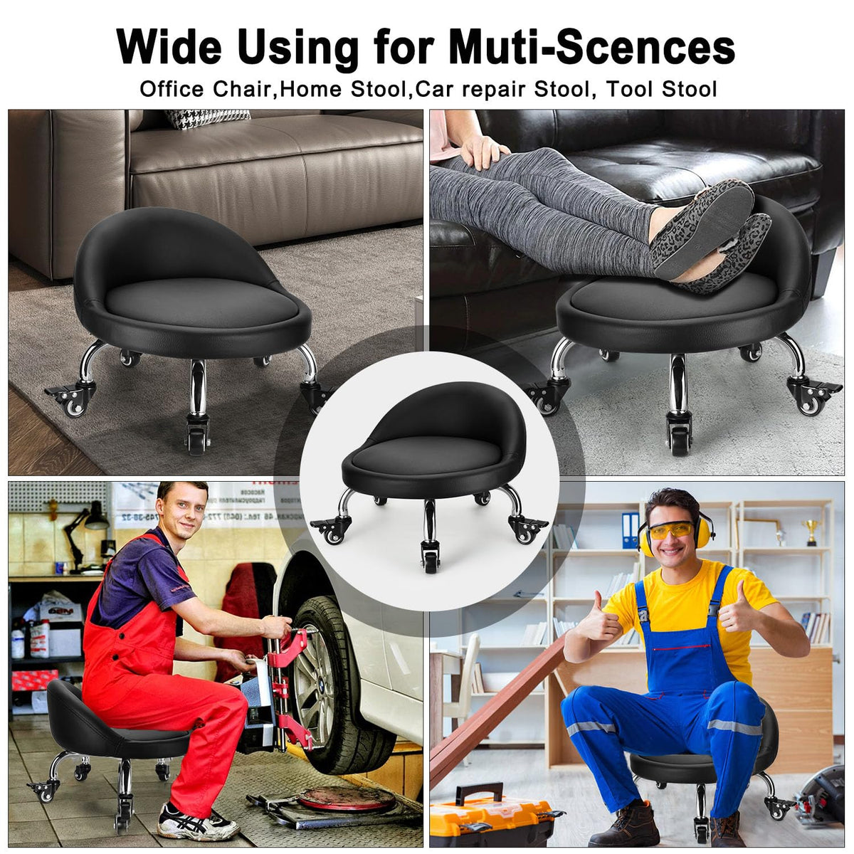 FLOLXNB in garage use showing mobile seating speeding automotive tasks