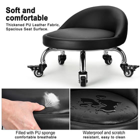 FLOLXNB close-up of PU leather seat highlighting easy-clean comfort