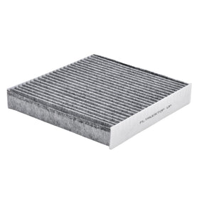 FLTRUCKTOP cabin filter being inserted under dashboard for quick replacement benefit