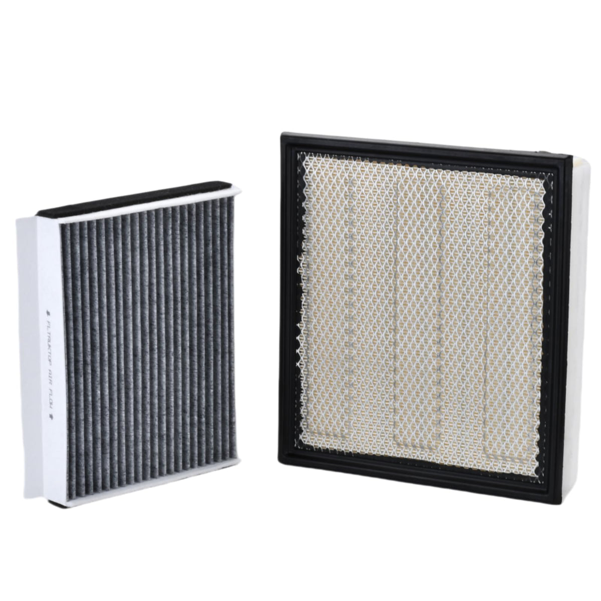 FLTRUCKTOP engine filter front view showing fit and durable frame benefit