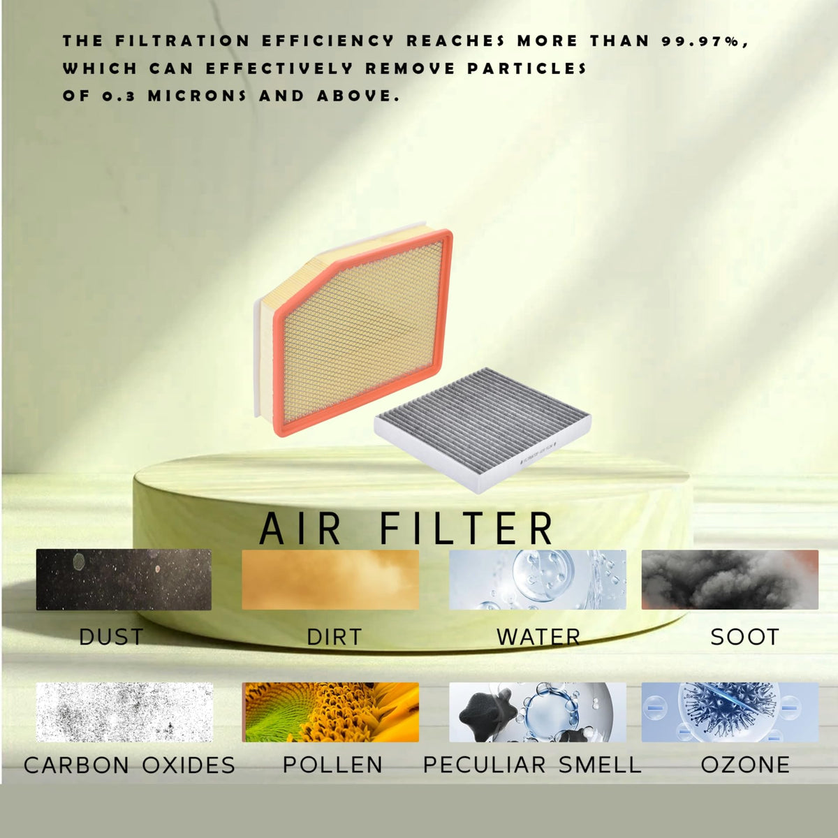 FLTRUCKTOP filter gasket and frame detail ensuring proper seal